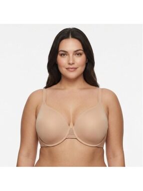 NWT Le Mystère Second Skin Back Smoother Bra 40DD/E Natural 5221